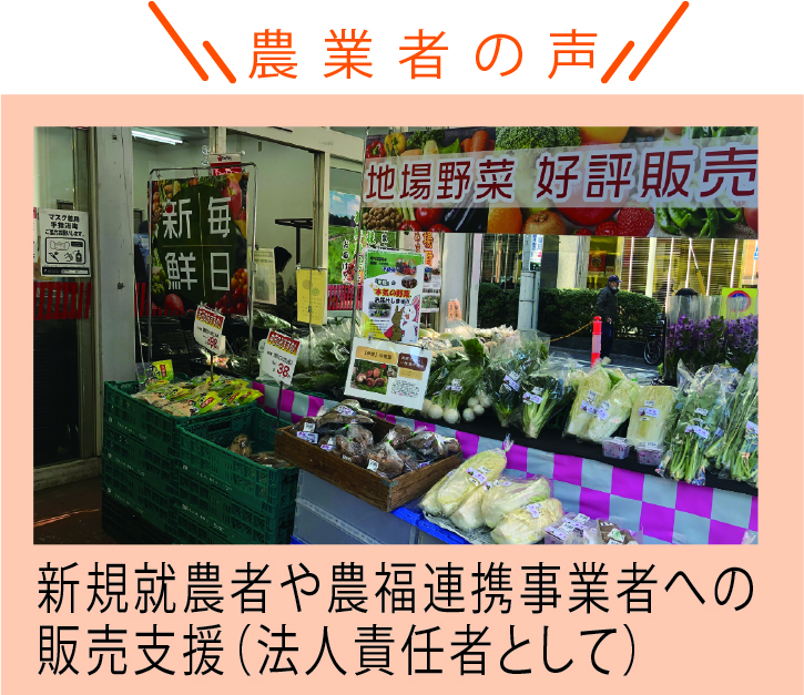 農業者の声 農業者の声